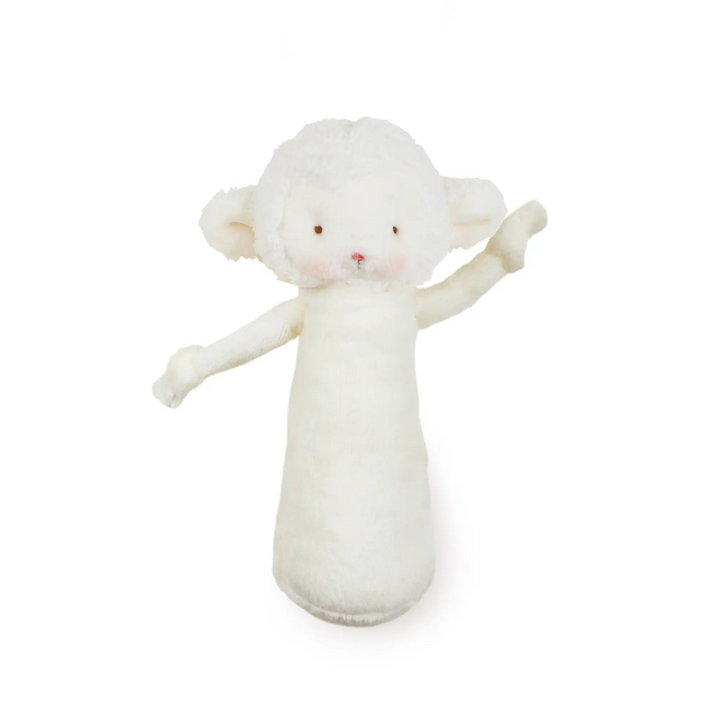 White Lamb Friendly Chime Rattle
