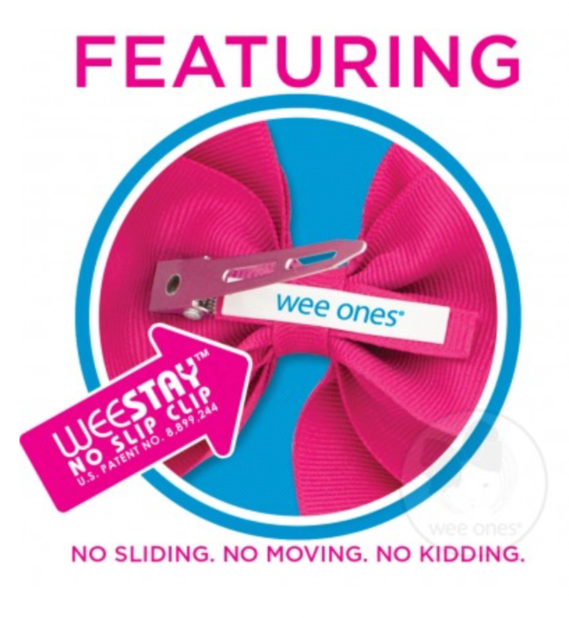 Small Classic Grosgrain Hair Bow | Antique White