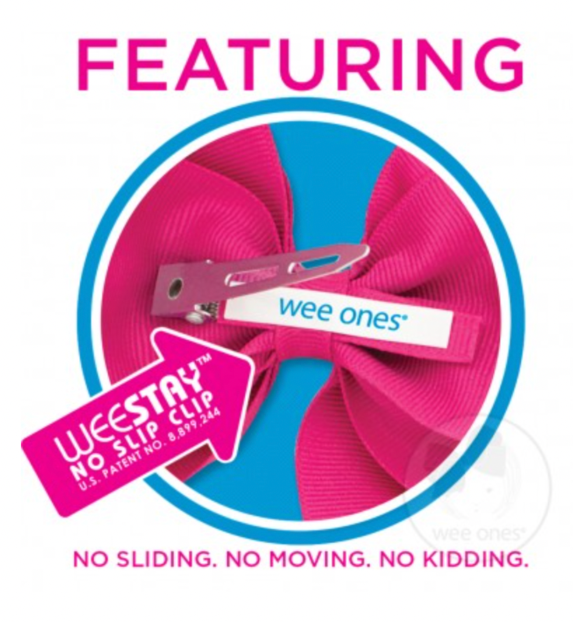Small Classic Grosgrain Hair Bow | Pearl Pink