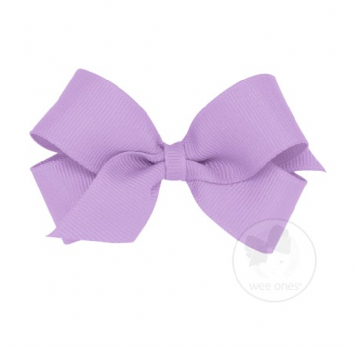 Mini Classic Grosgrain Hair Bow | Light Orchid