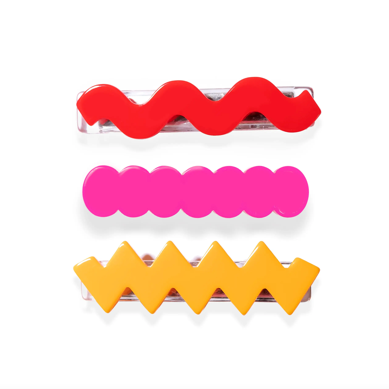 Geometric Chunks Alligator Clips