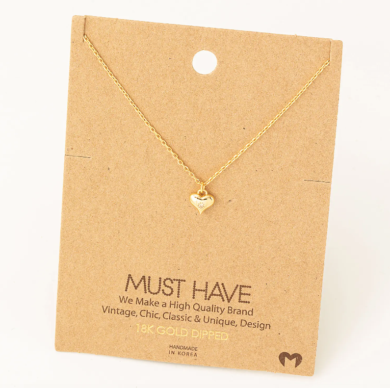 Mini Heart Pendant Necklace