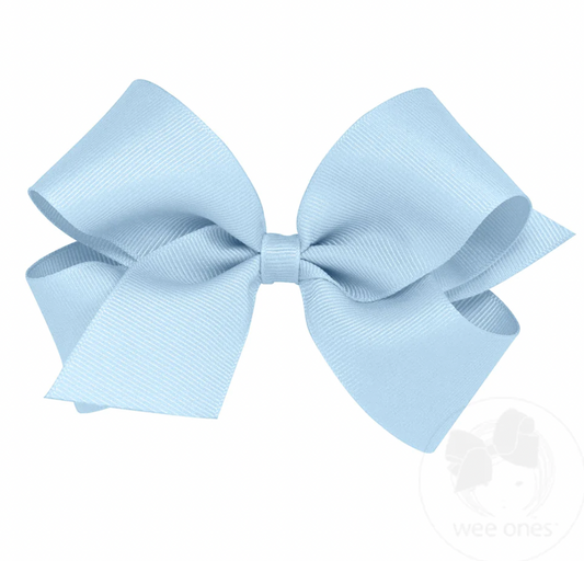 Medium Classic Grosgrain Hair Bow | Millennium Blue