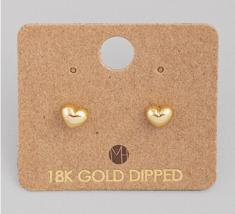 Mini Heart Stud Earrings