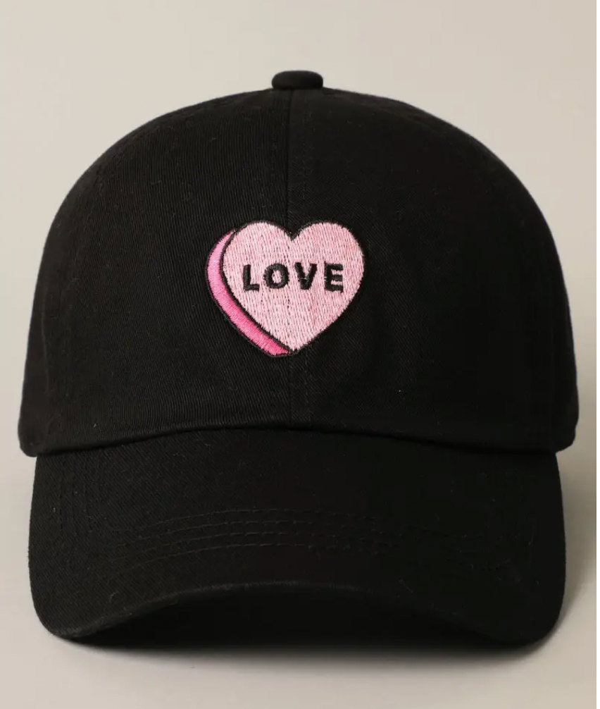 Love Baseball Cap | Black