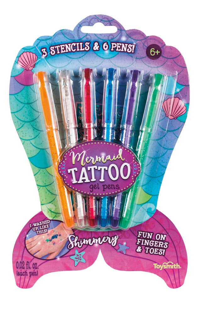 Mermaid Tattoo Gel Pens  Set of 6 – Magpies Nashville