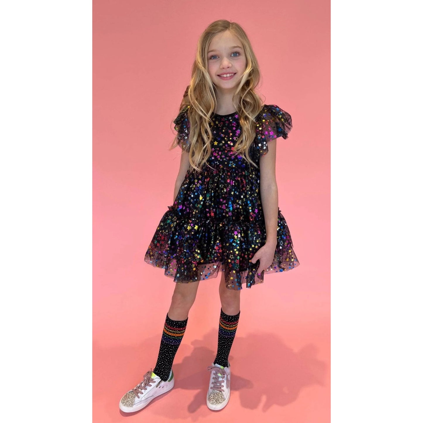 Shining Star Rainbow Tulle Dress