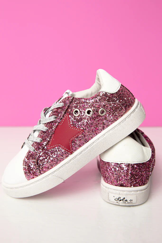 Next pink 2025 glitter shoes