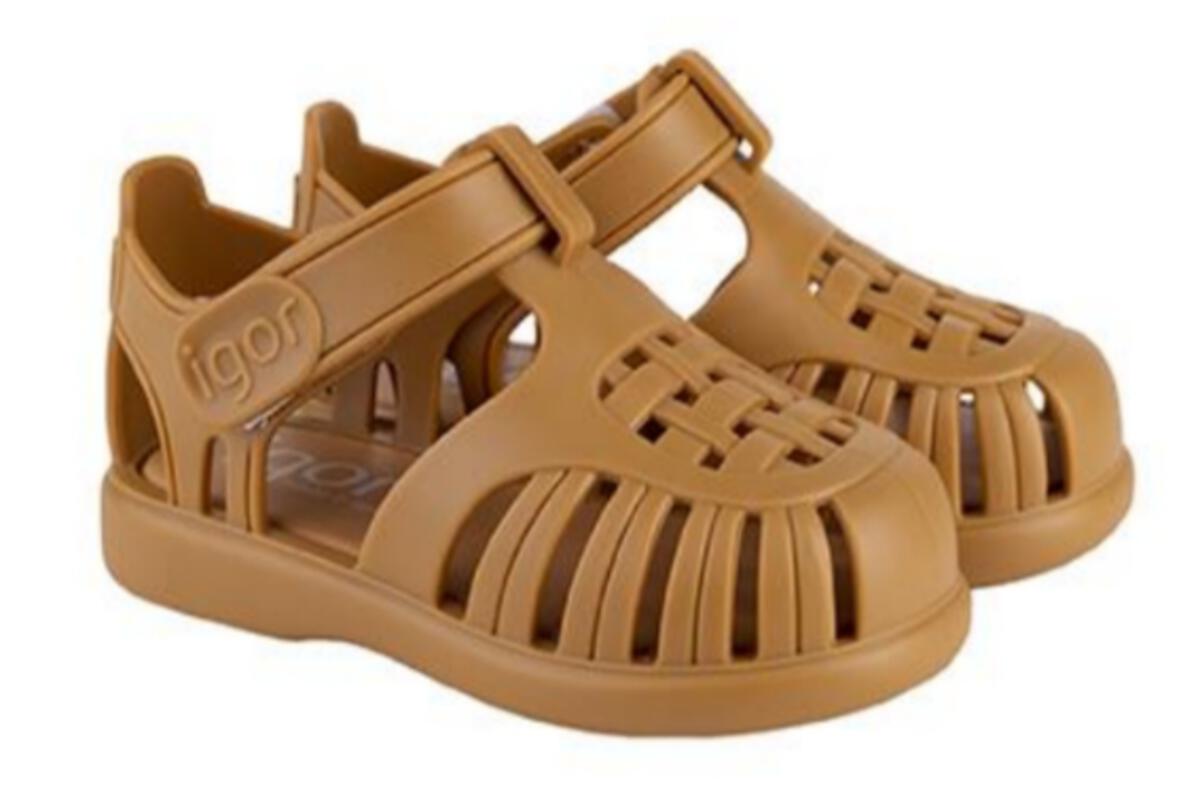 Tobby Solid Jelly Sandal | Mustard