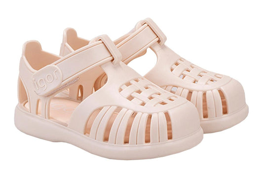 Tobby Solid Jelly Sandal | Ivory