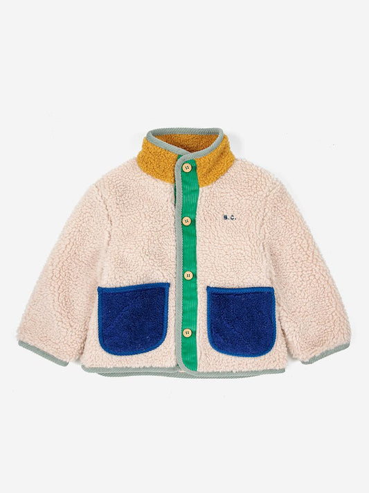 Color Block Sheepskin Jacket | Baby
