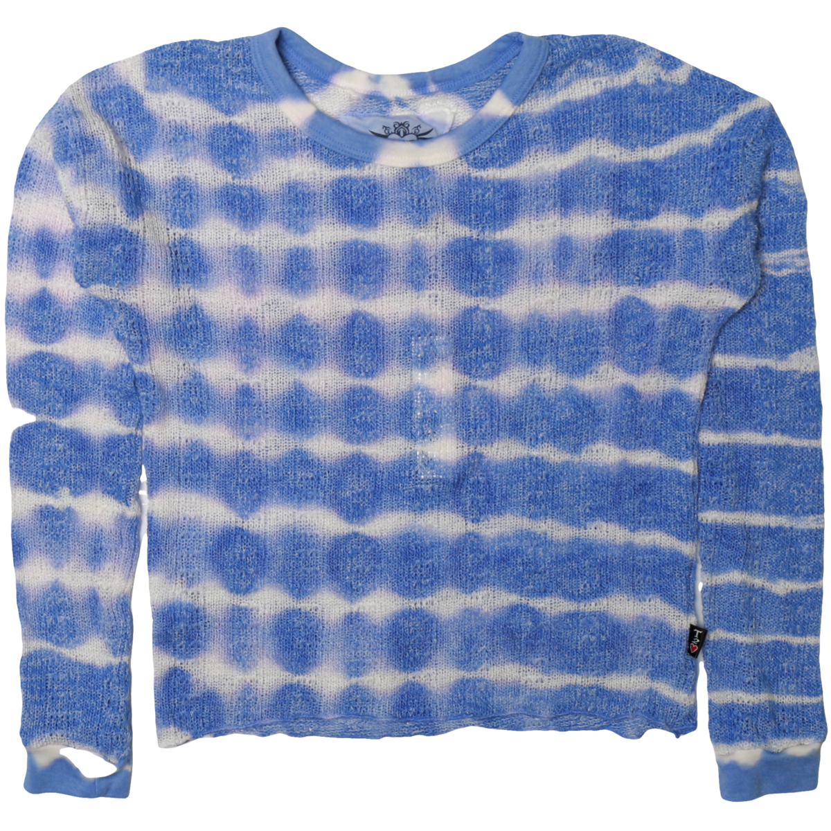 Long Sleeve Pullover | Periwinkle Tie Dye