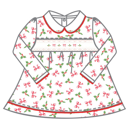 Chloe's Classics Smocked Printed Dress