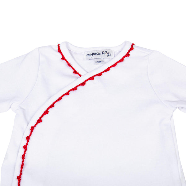 Holiday Baby Joy X-Tee Set | White + Red