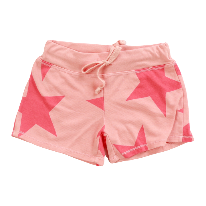 Stars Drawstring Shorts | Coral