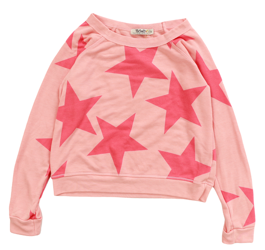 Stars Crew Top | Coral