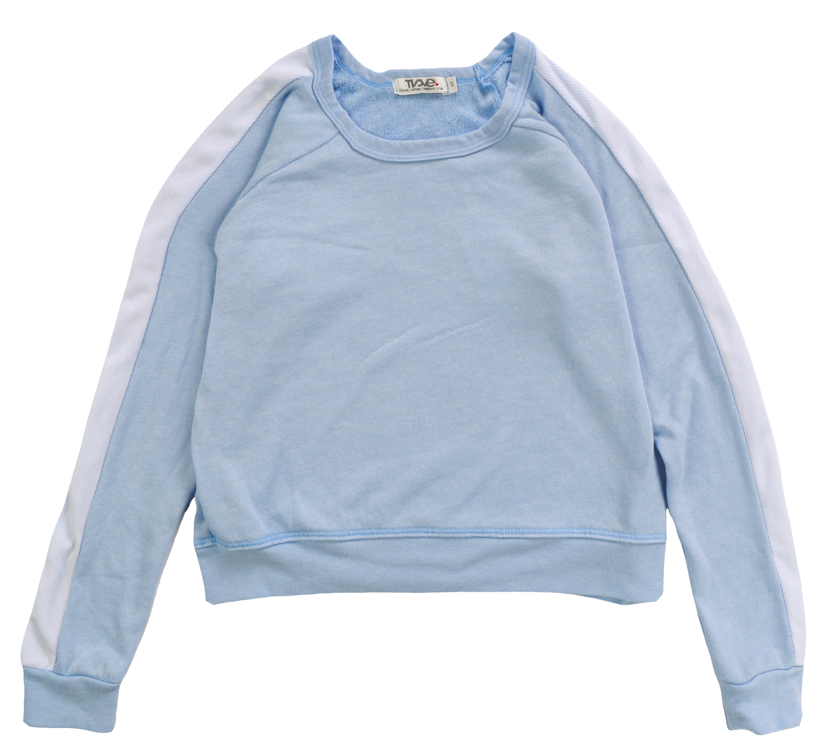 Contrast Stripe Crewneck | C-Blue