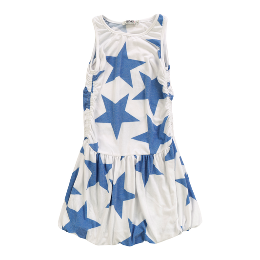 Balloon Tank Dress | White Stars