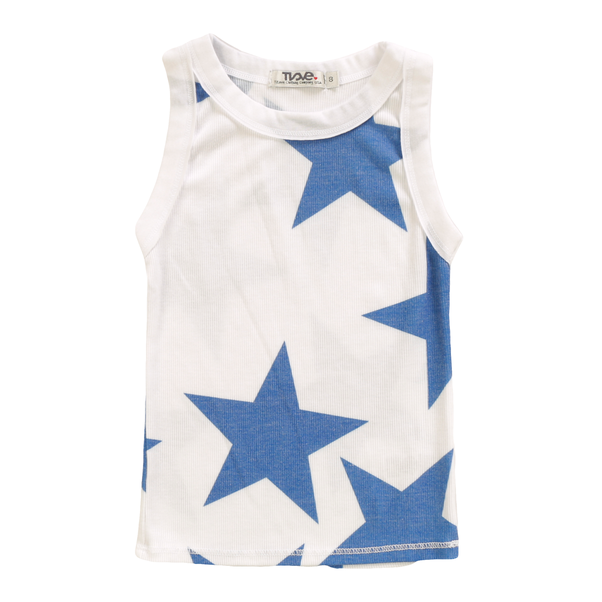 Ribbed Tank | White Stars