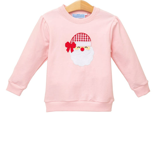 Santa French Terry Pullover | Light Pink