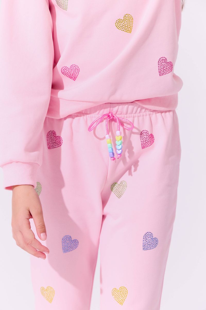 Pink Crystal Heart Set
