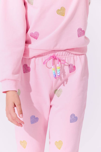 Pink Crystal Heart Set