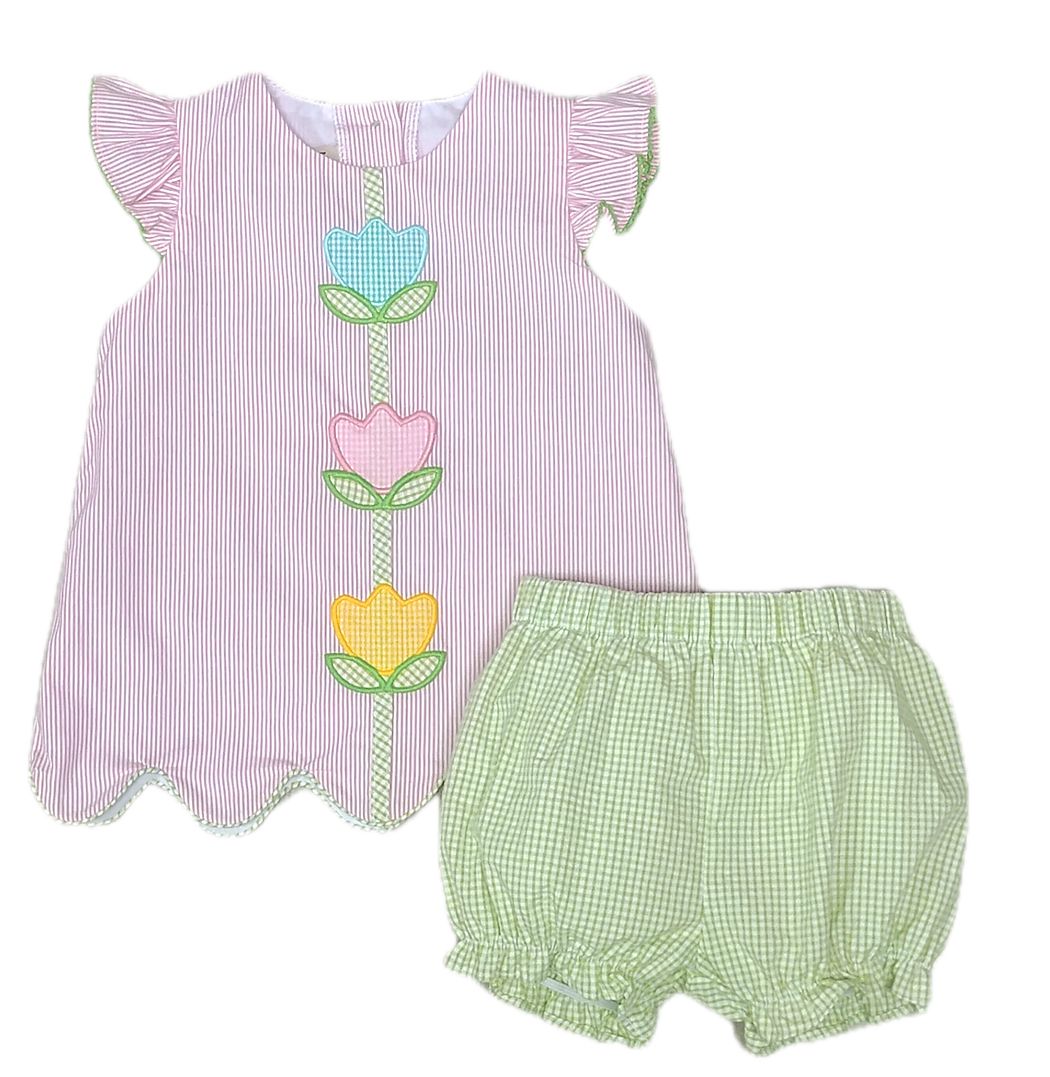 Tulip Garden Top & Bloomer Set