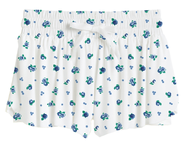 Fly Away Swing Short | Blue Floral