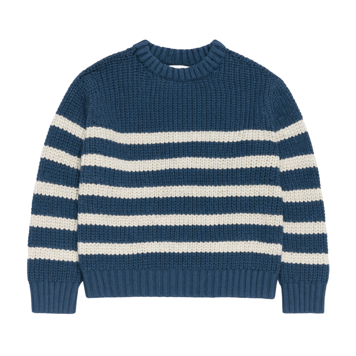 Archie Sweater | Navy & Cream Stripe