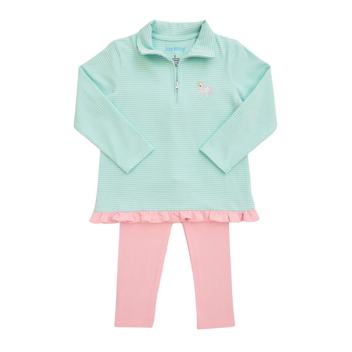Unicorn Quarter Zip Pullover Set