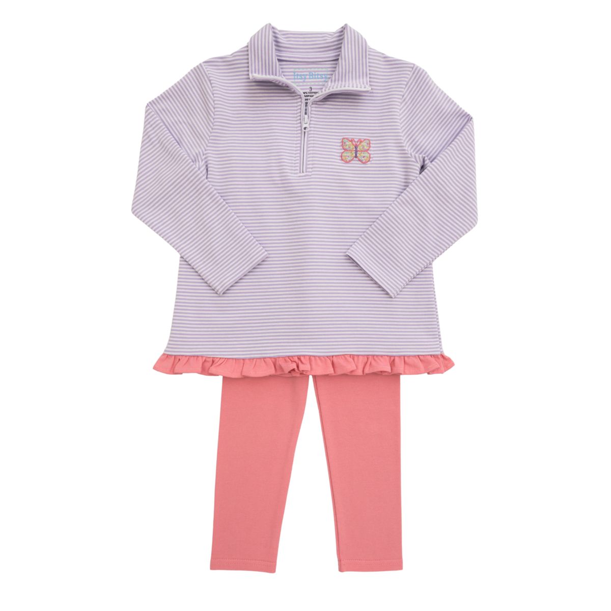 Butterfly Quarter Zip Pullover Set