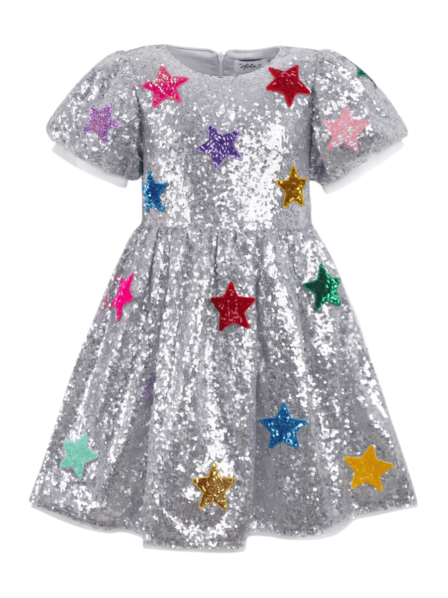 Sparkle Rainbow Stars Dress
