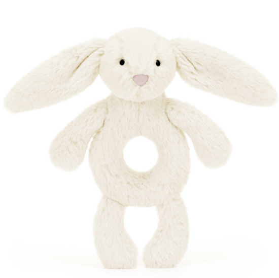 Bashful Cream Bunny Ring Rattle