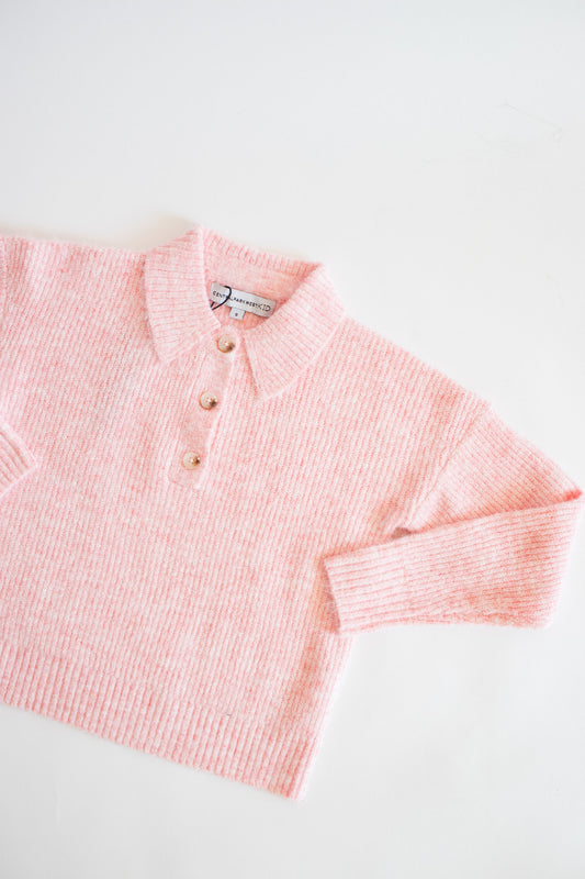 Lottie Pullover Henley | Pink