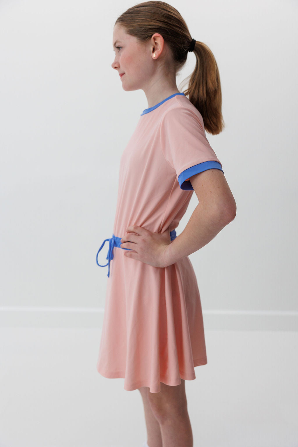 pink/blue tennis skort dress