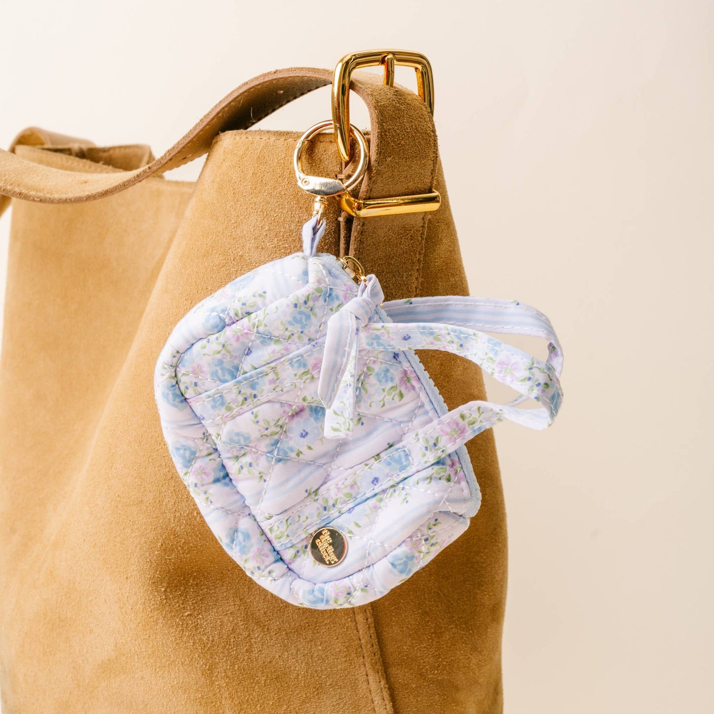 Itty Bitty Duffle Bag Charm-Petal Parade Blue