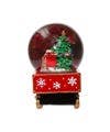 Musical Santa Driving Train Water Globe