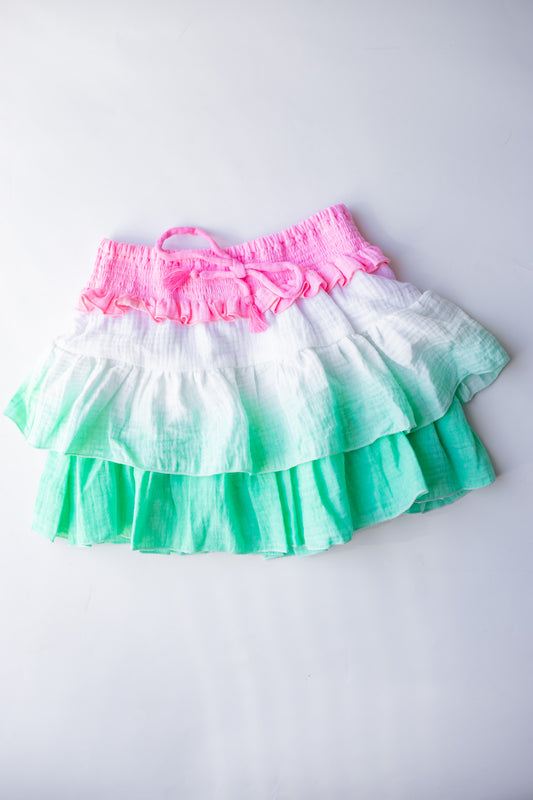 Ombre Tassel Skirt | Watermelon Ombre