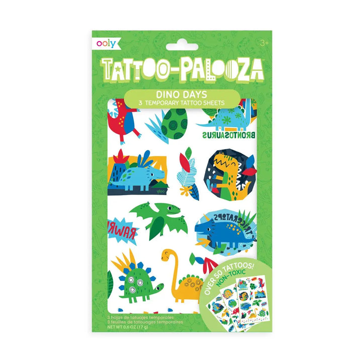 Tattoo Palooza Temporary Tattoos: Dino Days