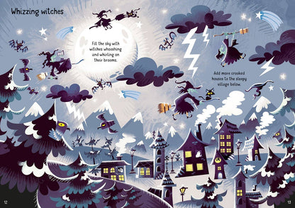 Sparkly Halloween Sticker Book | Usborne