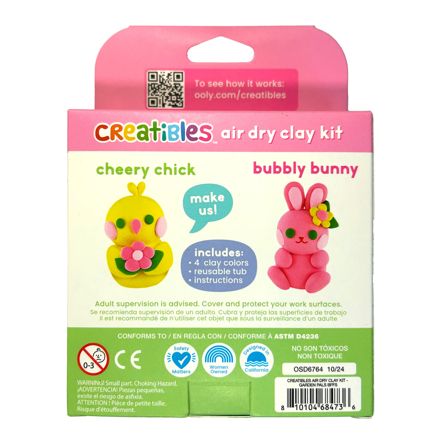 Creatibles Air Dry Clay Kit - Garden Pals BFFs