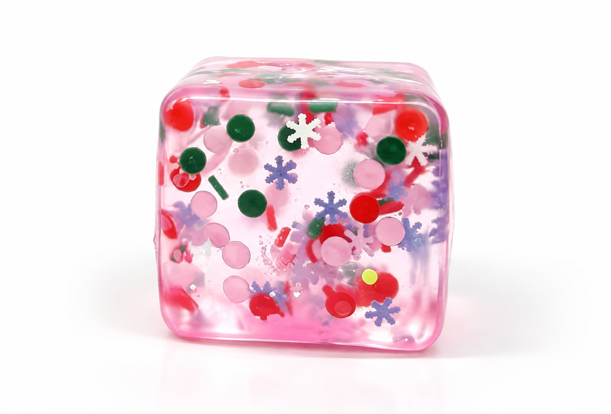 Sugarplum Sparkle Holiday Cube Squishy