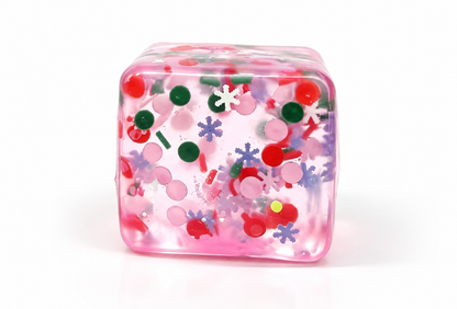 Sugarplum Sparkle Holiday Cube Squishy