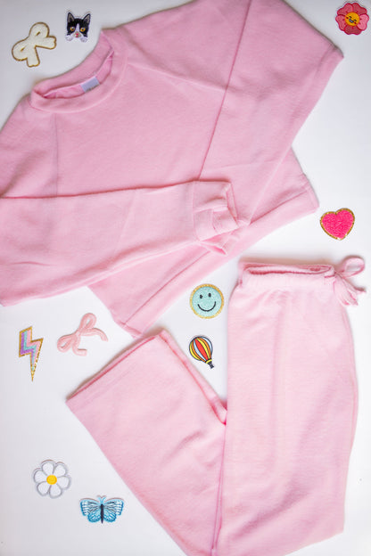 Custom Patch Set | Cuddle Soft Crew Neck + Wide Leg Pant