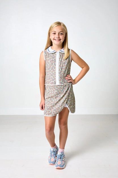 Fall Floral Court Dress