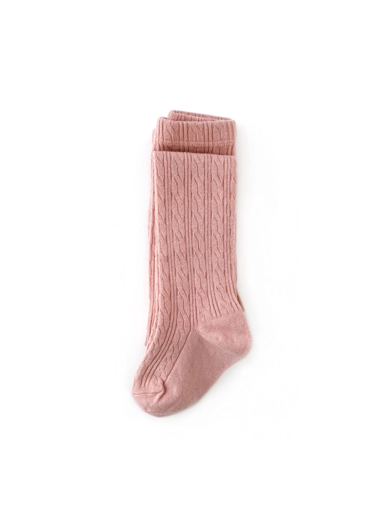 Cable Knit Tights | Blush