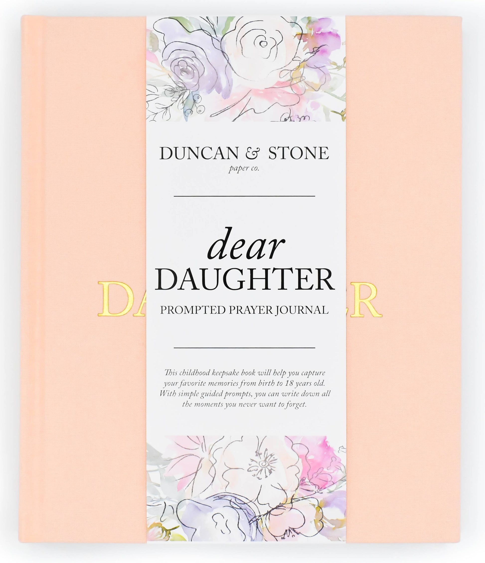Dear Daughter Childhood Keepsake Book | Cream