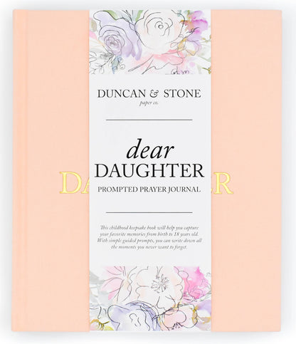 Dear Daughter Childhood Keepsake Book | Cream