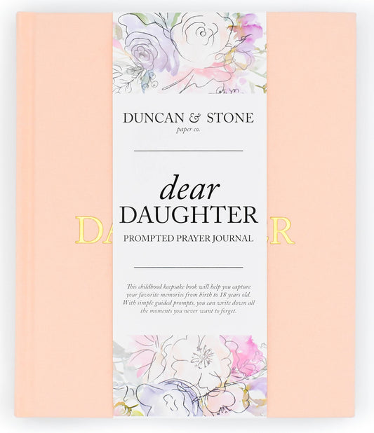 Dear Daughter Childhood Keepsake Book | Cream