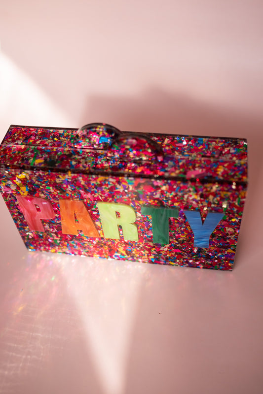 Acrylic Confetti Party Bag